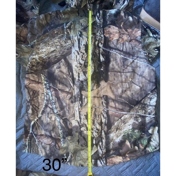 Men's Large Mossy Oak Full Zip Hooded - Picture 10 of 12